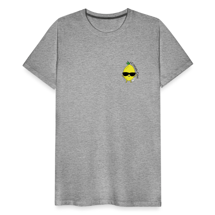 Citrusly Cool - Premium Herre T-shirt - Herre premium T-shirt - gråblå - Dajlig.dk