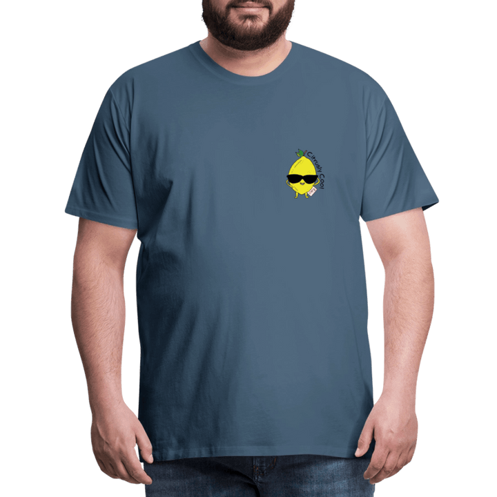 Citrusly Cool - Premium Herre T-shirt - Herre premium T-shirt - gråbrun - Dajlig.dk