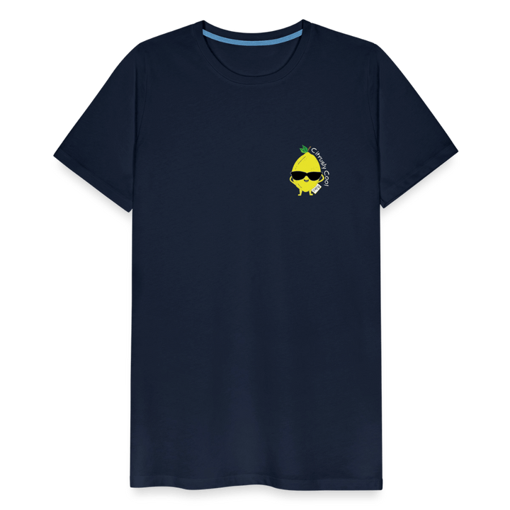 Citrusly Cool - Premium Herre T-shirt - Herre premium T-shirt - marineblå - Dajlig.dk