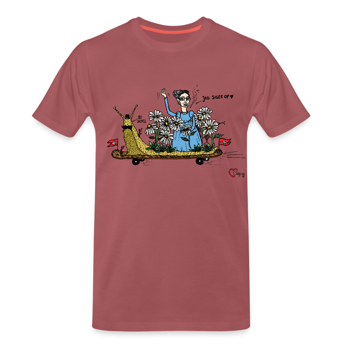 Daisy Me Rollin' Snegl - Eksklusiv Herre T-shirt - Herre premium T-shirt - forvasket bordeaux - Dajlig