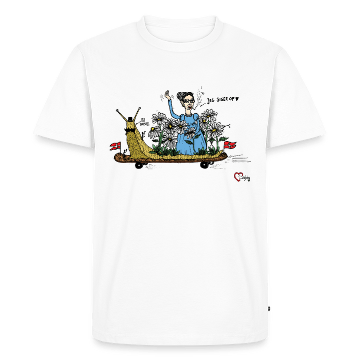 Daisy Me Rollin' Snegl - Eksklusiv Herre T-shirt - Herre premium T-shirt - hvid - Dajlig