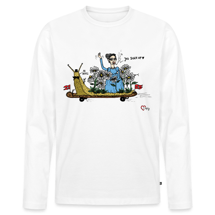 Daisy Me Rollin' Snegl - Herre langærmet trøje - Premium langærmet Herre - T-shirt - hvid - Dajlig