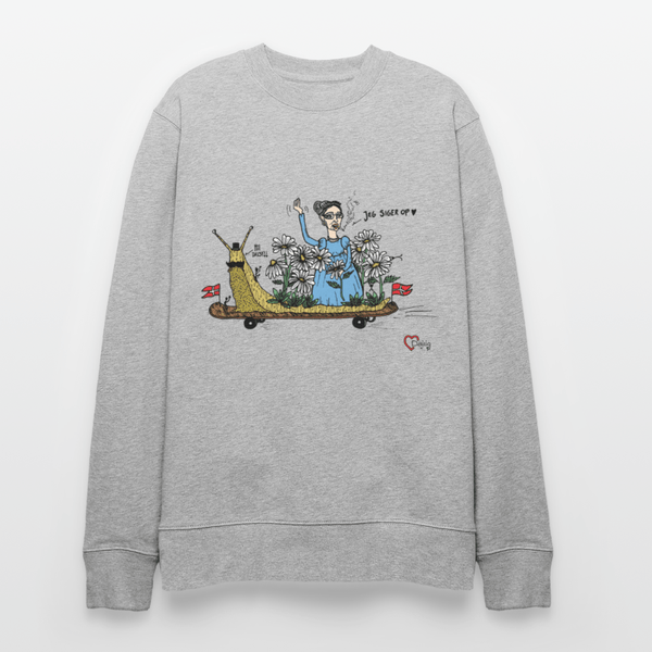 Daisy Me Rollin' Snegl - Kraftig Unisex Sweatshirt - Stanley/Stella økologisk unisex - sweatshirt CHANGER - grå meleret - Dajlig.dk