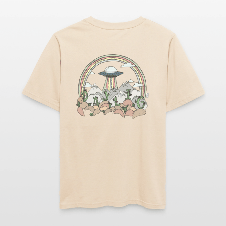 Dajlig Desert - Unisex T-shirt - Stanley/Stella Relaxed Fit økologisk unisex - T-shirt Sparker - hvid grå - Dajlig