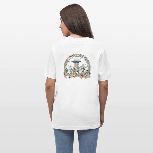 Dajlig Desert - Unisex T-shirt - Stanley/Stella Relaxed Fit økologisk unisex - T-shirt Sparker - hvid - Dajlig