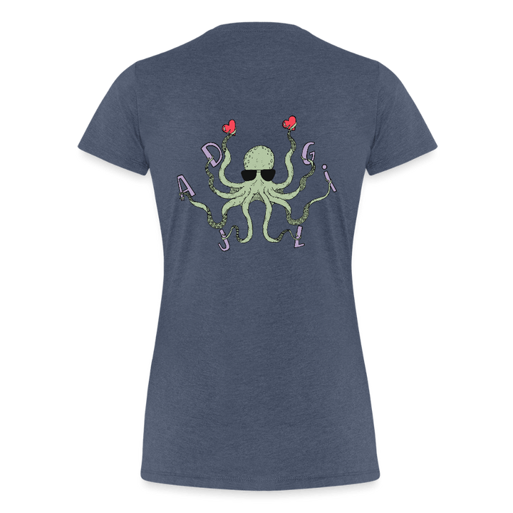 Dajlig Sprutten - Eksklusiv Dame T-shirt - Dame premium T-shirt - blåmeleret - Dajlig