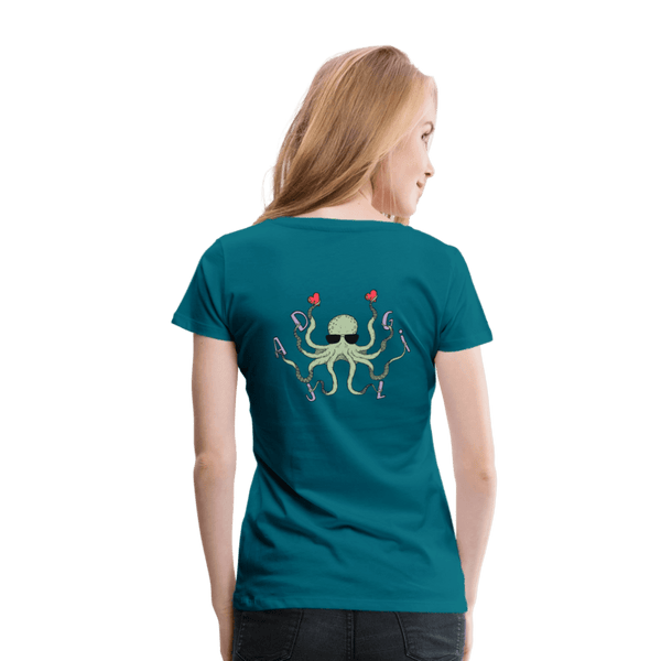 Dajlig Sprutten - Eksklusiv Dame T-shirt - Dame premium T-shirt - divablå - Dajlig