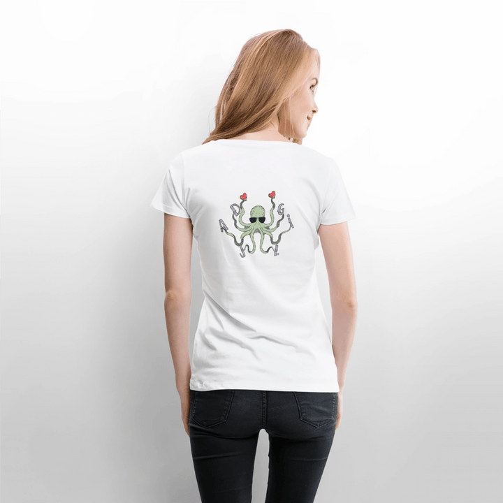 Dajlig Sprutten - Eksklusiv Dame T-shirt - Dame premium T-shirt - hvid - Dajlig