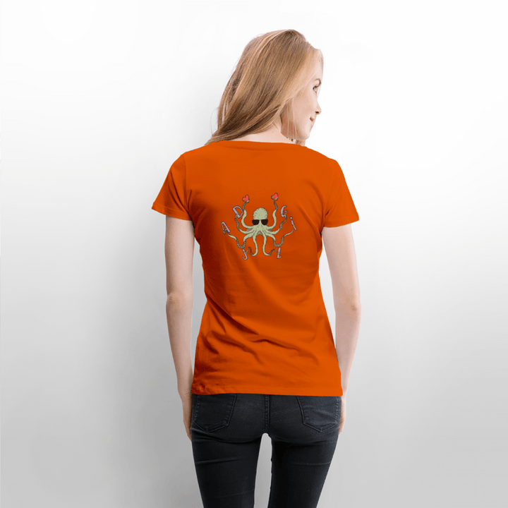 Dajlig Sprutten - Eksklusiv Dame T-shirt - Dame premium T-shirt - orange - Dajlig