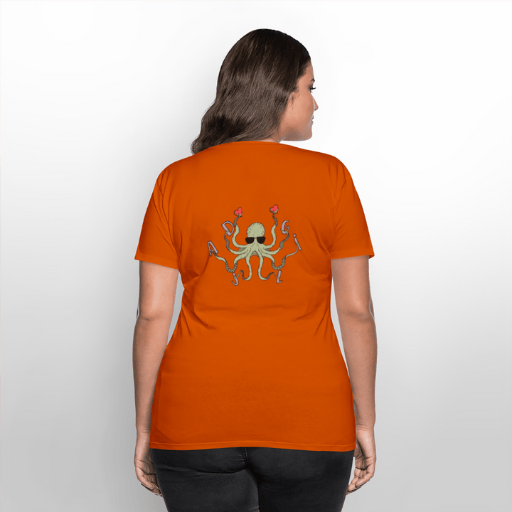 Dajlig Sprutten - Eksklusiv Dame T-shirt - Dame premium T-shirt - orange - Dajlig