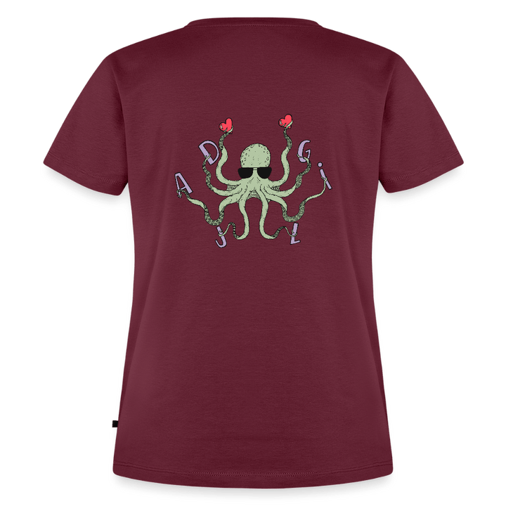 Dajlig Sprutten - Eksklusiv Dame T-shirt - Dame premium T-shirt - vinrød - Dajlig
