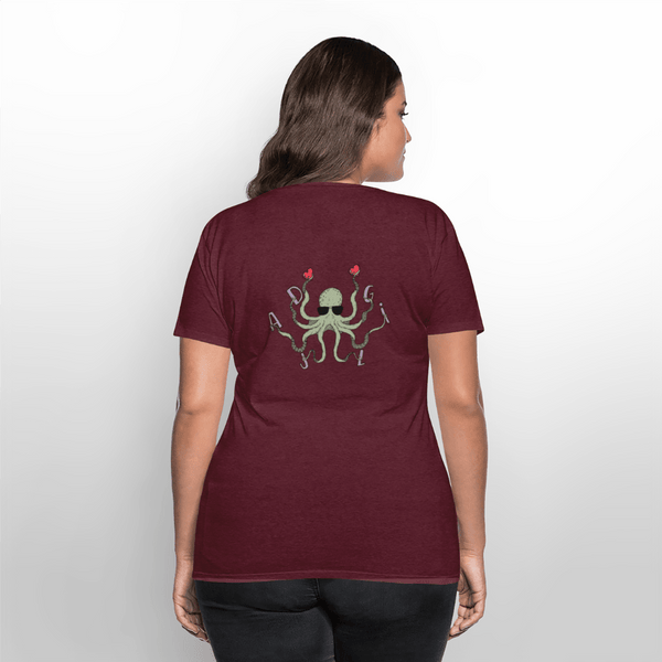 Dajlig Sprutten - Eksklusiv Dame T-shirt - Dame premium T-shirt - vinrød - Dajlig