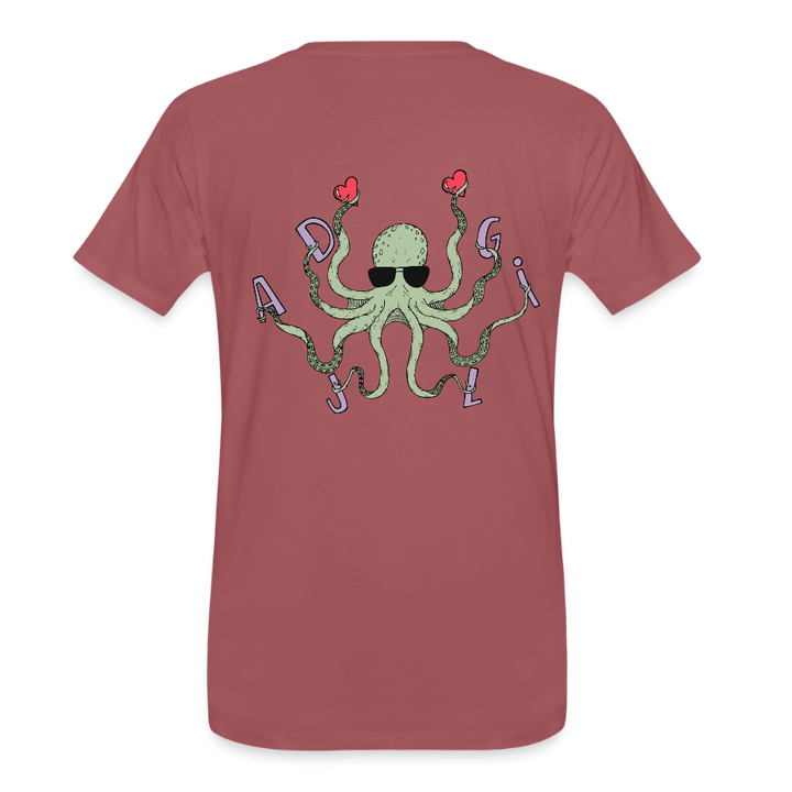Dajlig Sprutten - Eksklusiv Herre T-shirt - Herre premium T-shirt - forvasket bordeaux - Dajlig