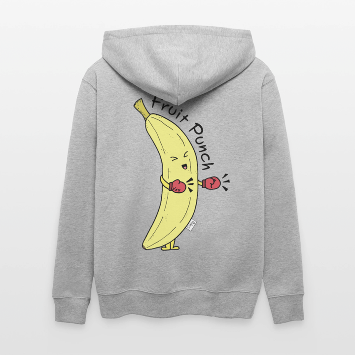 Fruit Punch - Kraftig Unisex Hættetrøje m. lynlås - Stanley/Stella økologisk unisex - hættejakke CULTIVATOR - khaki - Dajlig.dk