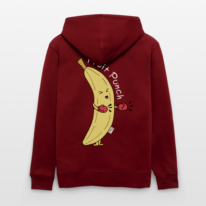 Fruit Punch - Kraftig Unisex Hættetrøje m. lynlås - Stanley/Stella økologisk unisex - hættejakke CULTIVATOR - sort - Dajlig.dk
