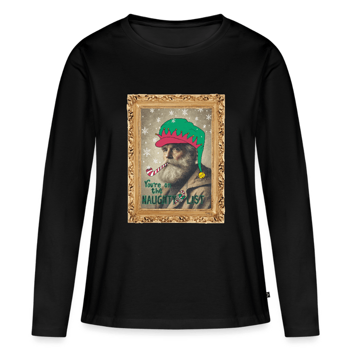 Fusentast - Dame Langærmet Trøje - Dame premium T-shirt med lange ærmer - sort - Dajlig