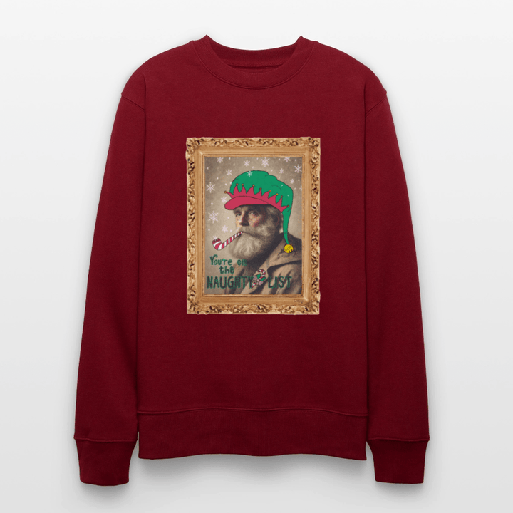 Fusentast - Kraftig Unisex Sweatshirt - Stanley/Stella økologisk unisex - sweatshirt CHANGER - burgunder - rød - Dajlig