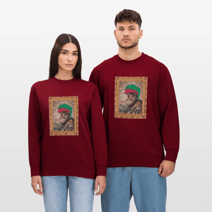 Fusentast - Kraftig Unisex Sweatshirt - Stanley/Stella økologisk unisex - sweatshirt CHANGER - burgunder - rød - Dajlig