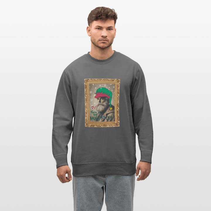 Fusentast - Kraftig Unisex Sweatshirt - Stanley/Stella økologisk unisex - sweatshirt CHANGER - charcoal - Dajlig