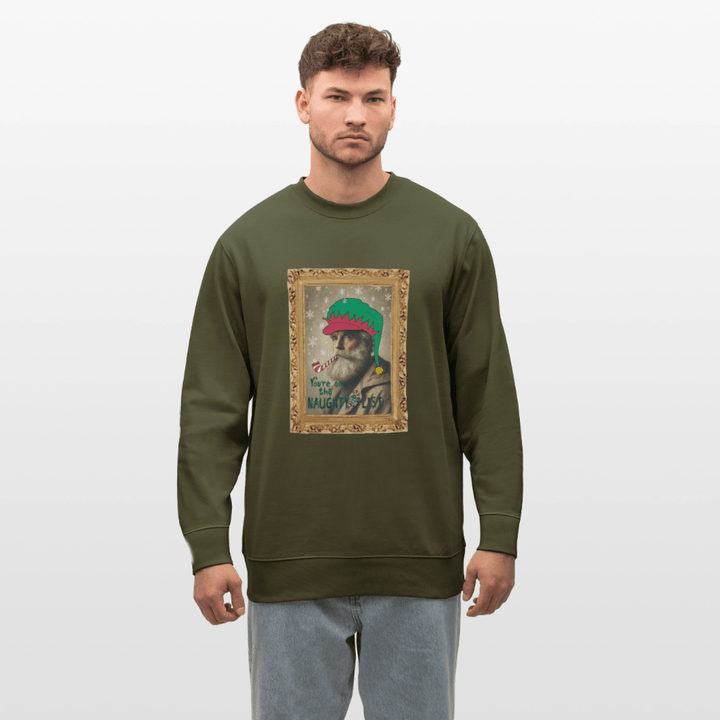Fusentast - Kraftig Unisex Sweatshirt - Stanley/Stella økologisk unisex - sweatshirt CHANGER - khaki - Dajlig