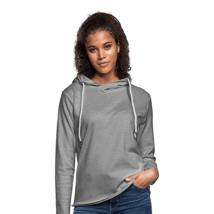 Fusentast - Let Unisex Hættetrøje - Let sweatshirt med hætte, unisex - grå meleret - Dajlig.dk