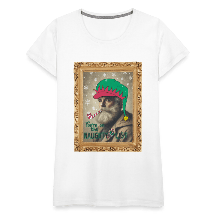 Fusentast - Premium Dame T-shirt - Dame premium T-shirt - hvid - Dajlig.dk