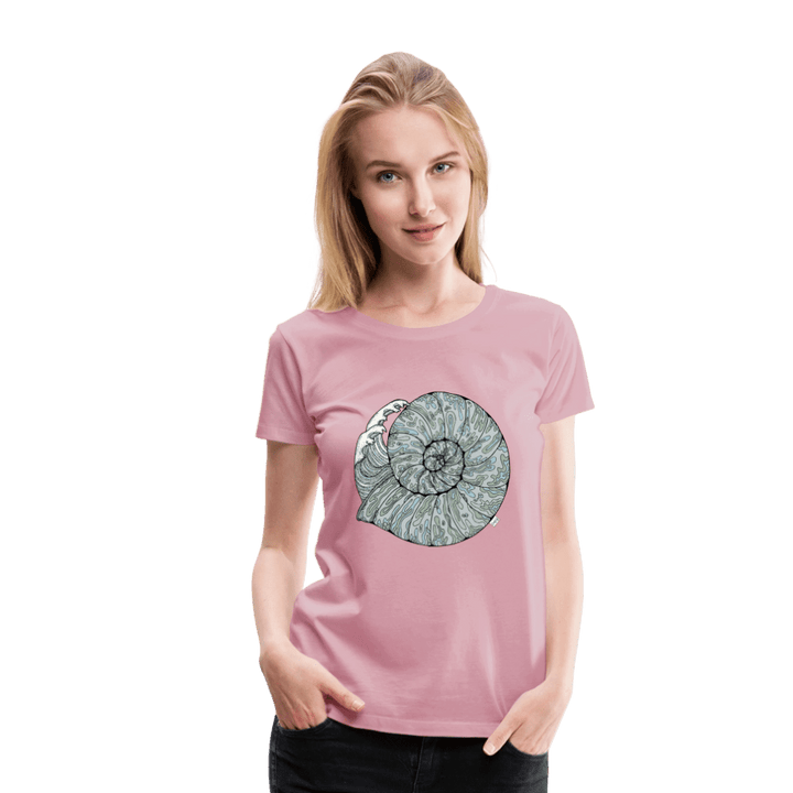 Havlyd - Eksklusiv Dame T-shirt - Dame premium T-shirt - lyserosa - Dajlig.dk