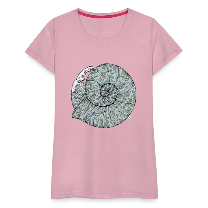 Havlyd - Eksklusiv Dame T-shirt - Dame premium T-shirt - lyserosa - Dajlig.dk