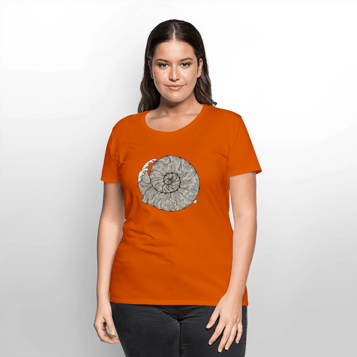 Havlyd - Eksklusiv Dame T-shirt - Dame premium T-shirt - orange - Dajlig