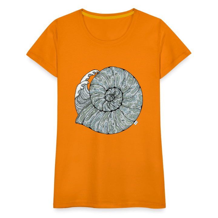 Havlyd - Eksklusiv Dame T-shirt - Dame premium T-shirt - orange - Dajlig.dk