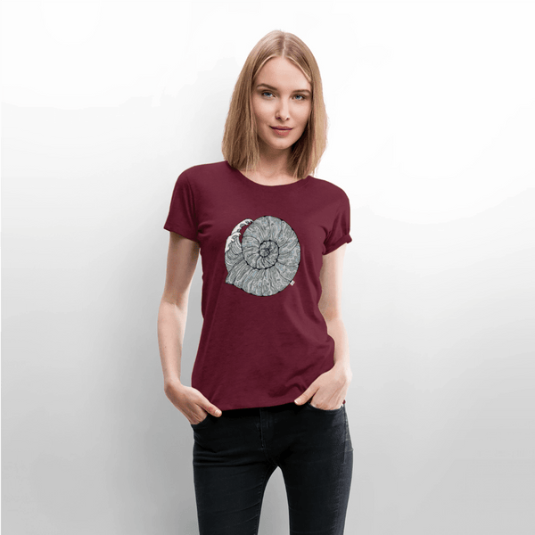 Havlyd - Eksklusiv Dame T-shirt - Dame premium T-shirt - vinrød - Dajlig