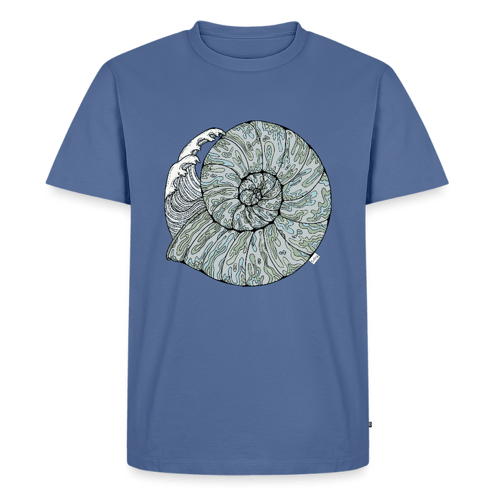 Havlyd - Eksklusiv Herre T-shirt - Herre premium T-shirt - dueblå - Dajlig
