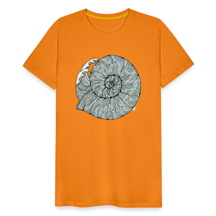 Havlyd - Eksklusiv Herre T-shirt - Herre premium T-shirt - orange - Dajlig.dk