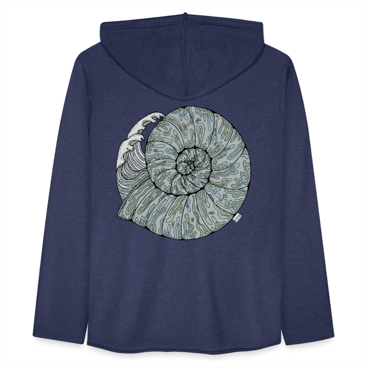 Havlyd - Let Unisex Hættetrøje - Let sweatshirt med hætte, unisex - marineblå meleret - Dajlig.dk