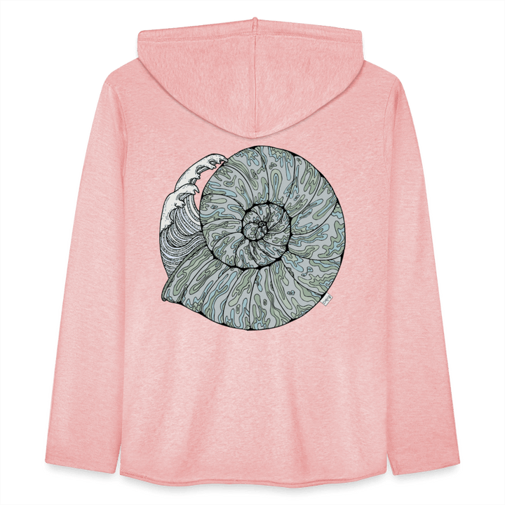 Havlyd - Let Unisex Hættetrøje - Let sweatshirt med hætte, unisex - rosa - creme meleret - Dajlig.dk