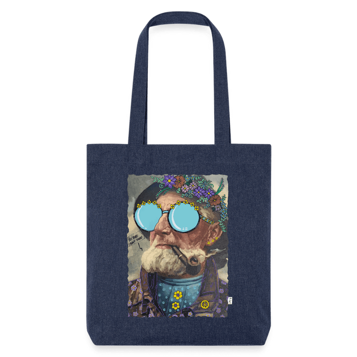Hippie Hans - Kraftig mulepose i genbrugsstof - Stanley/Stella heavyweight recycled mulepose - melange blue - Dajlig