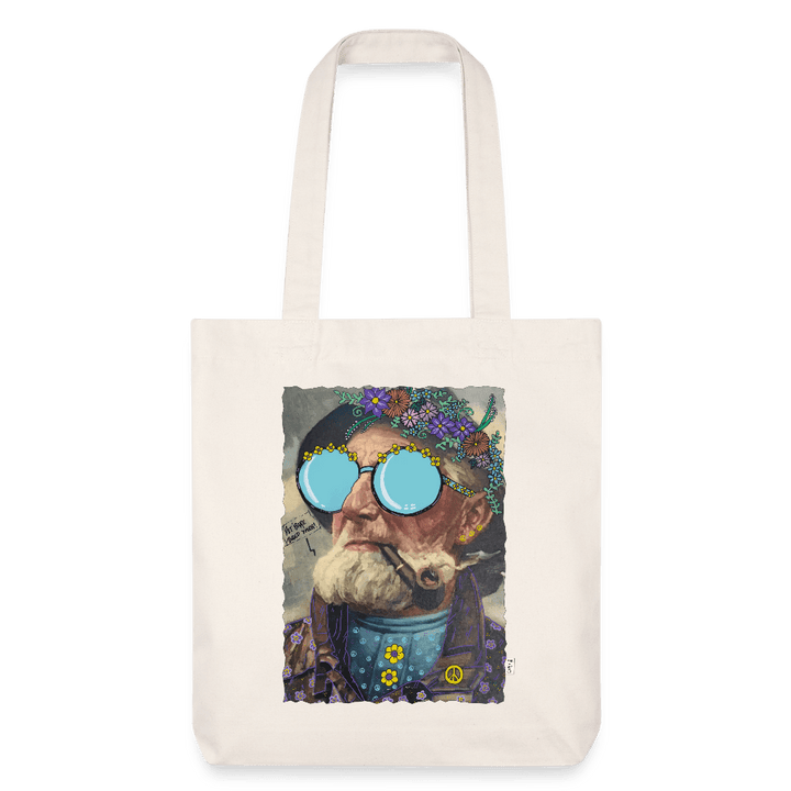 Hippie Hans - Kraftig mulepose i genbrugsstof - Stanley/Stella heavyweight recycled mulepose - naturhvid - Dajlig