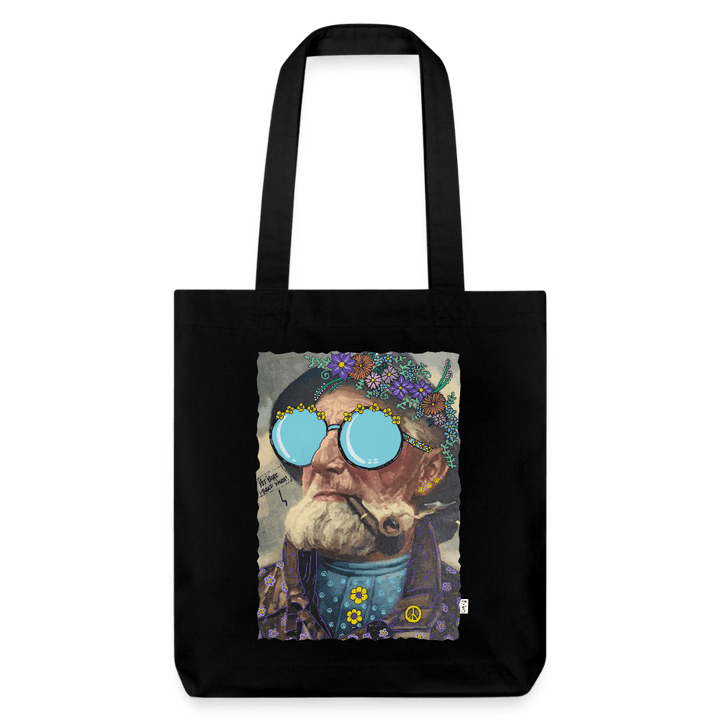 Hippie Hans - Kraftig mulepose i genbrugsstof - Stanley/Stella heavyweight recycled mulepose - sort - Dajlig