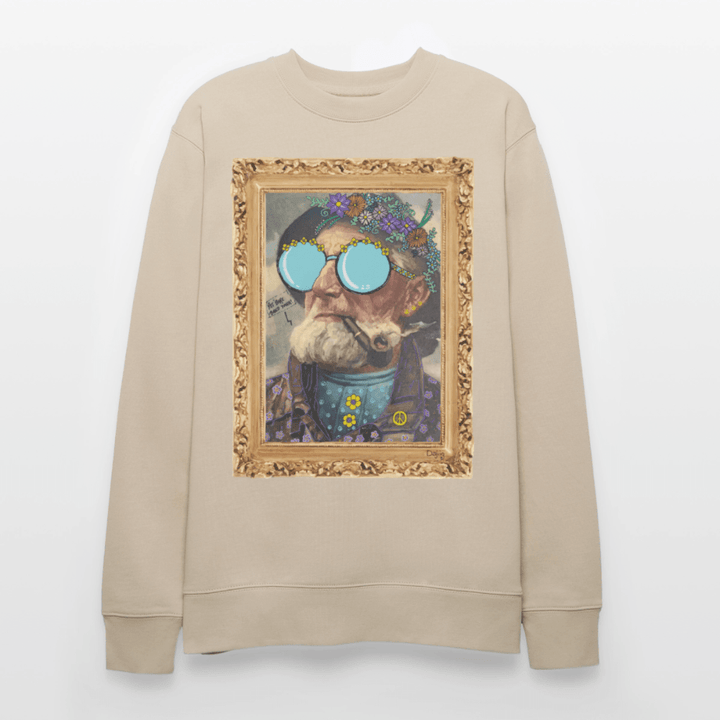 Hippie Hans - Kraftig Unisex Sweatshirt - Stanley/Stella økologisk unisex - sweatshirt CHANGER - beige - Dajlig.dk