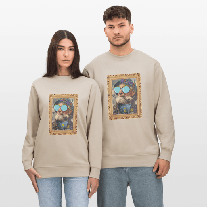 Hippie Hans - Kraftig Unisex Sweatshirt - Stanley/Stella økologisk unisex - sweatshirt CHANGER - beige - Dajlig