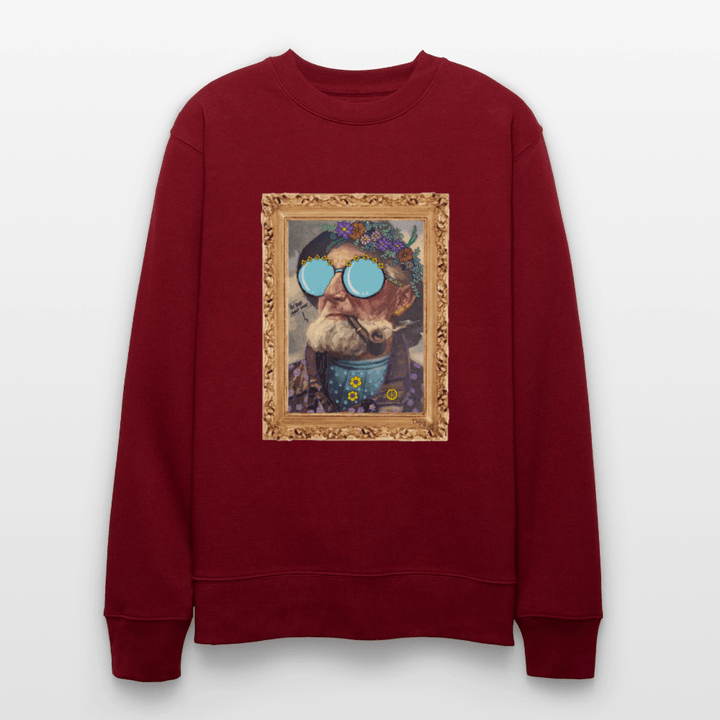 Hippie Hans - Kraftig Unisex Sweatshirt - Stanley/Stella økologisk unisex - sweatshirt CHANGER - burgunder - rød - Dajlig