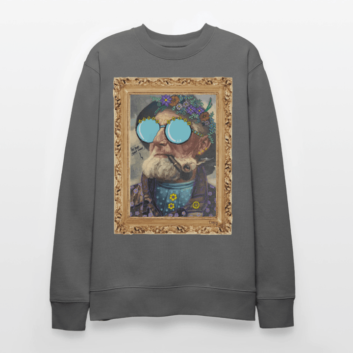 Hippie Hans - Kraftig Unisex Sweatshirt - Stanley/Stella økologisk unisex - sweatshirt CHANGER - charcoal - Dajlig.dk