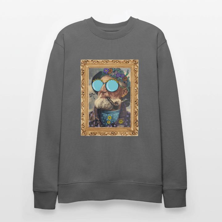 Hippie Hans - Kraftig Unisex Sweatshirt - Stanley/Stella økologisk unisex - sweatshirt CHANGER - charcoal - Dajlig