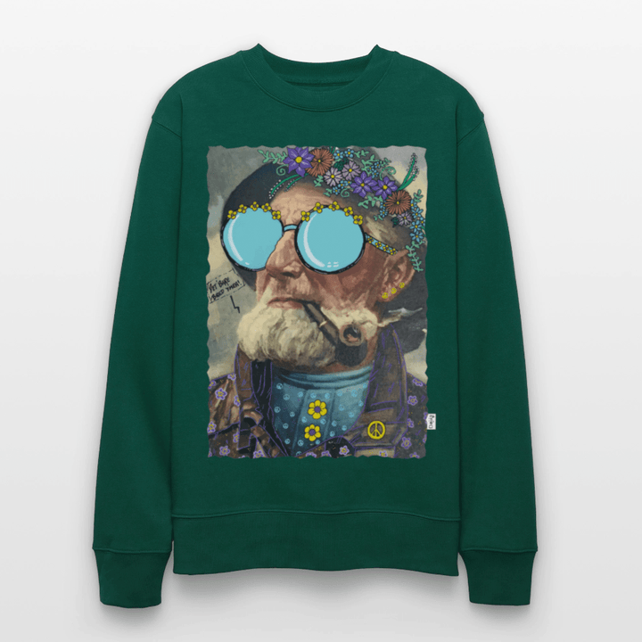 Hippie Hans - Kraftig Unisex Sweatshirt - Stanley/Stella økologisk unisex - sweatshirt CHANGER - skovgrøn - Dajlig
