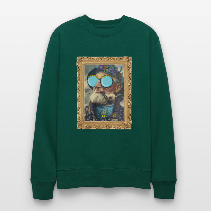 Hippie Hans - Kraftig Unisex Sweatshirt - Stanley/Stella økologisk unisex - sweatshirt CHANGER - skovgrøn - Dajlig