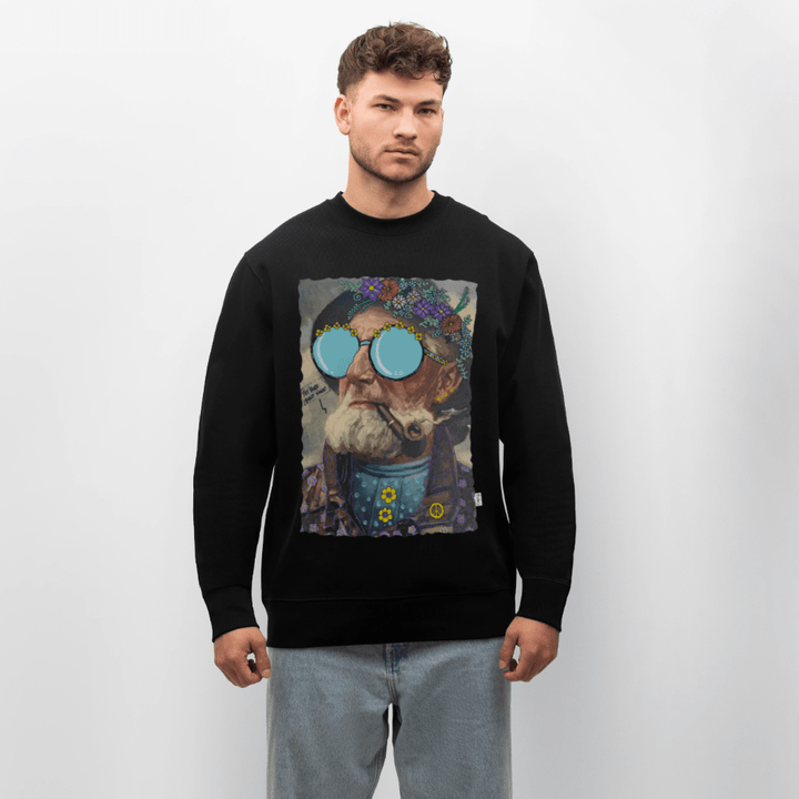 Hippie Hans - Kraftig Unisex Sweatshirt - Stanley/Stella økologisk unisex - sweatshirt CHANGER - sort - Dajlig