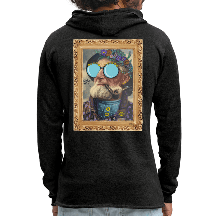 Hippie Hans - Let Unisex Hættetrøje - Let sweatshirt med hætte, unisex - charcoal - Dajlig.dk