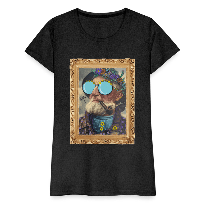 Hippie Hans - Premium Dame T-shirt - Dame premium T-shirt - charcoal - Dajlig.dk