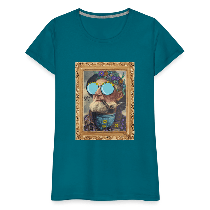 Hippie Hans - Premium Dame T-shirt - Dame premium T-shirt - divablå - Dajlig