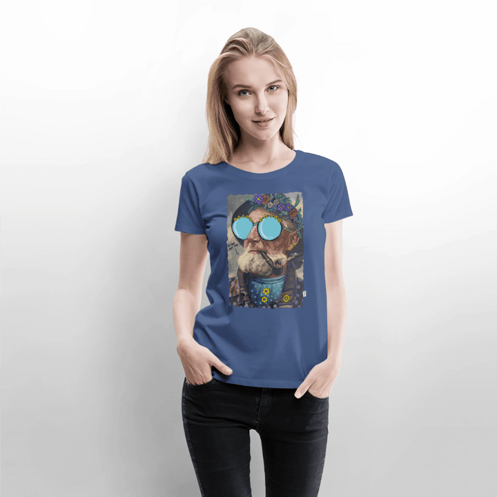 Hippie Hans - Premium Dame T-shirt - Dame premium T-shirt - dueblå - Dajlig